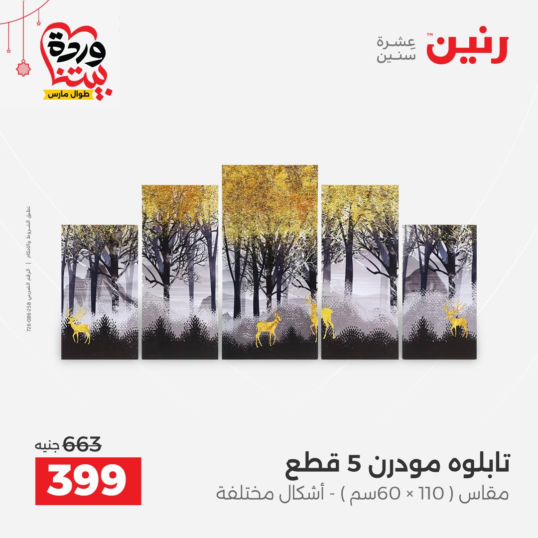 Ofertas de Raneen Egipto de 22 a 25 marzo 2026 Ofertas de Regalos y Decoraciones