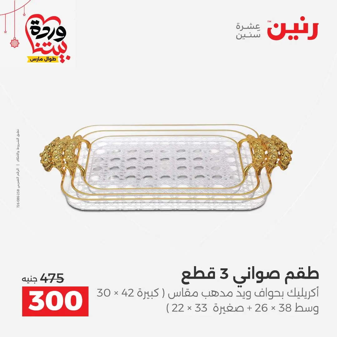 Ofertas de Raneen Egipto de 22 a 25 marzo 2026 Ofertas de Regalos y Decoraciones