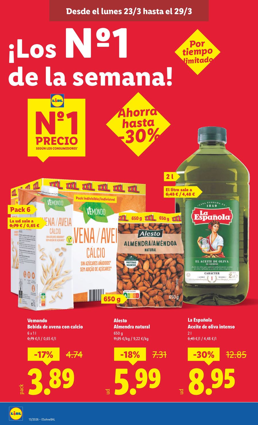 Lidl Spain offers from 23 to 29 March 2026 Weekly offers