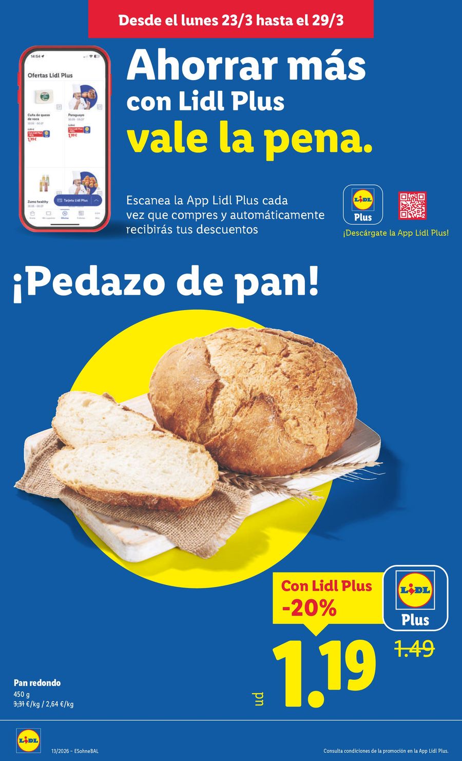 Lidl Spain offers from 23 to 29 March 2026 Weekly offers