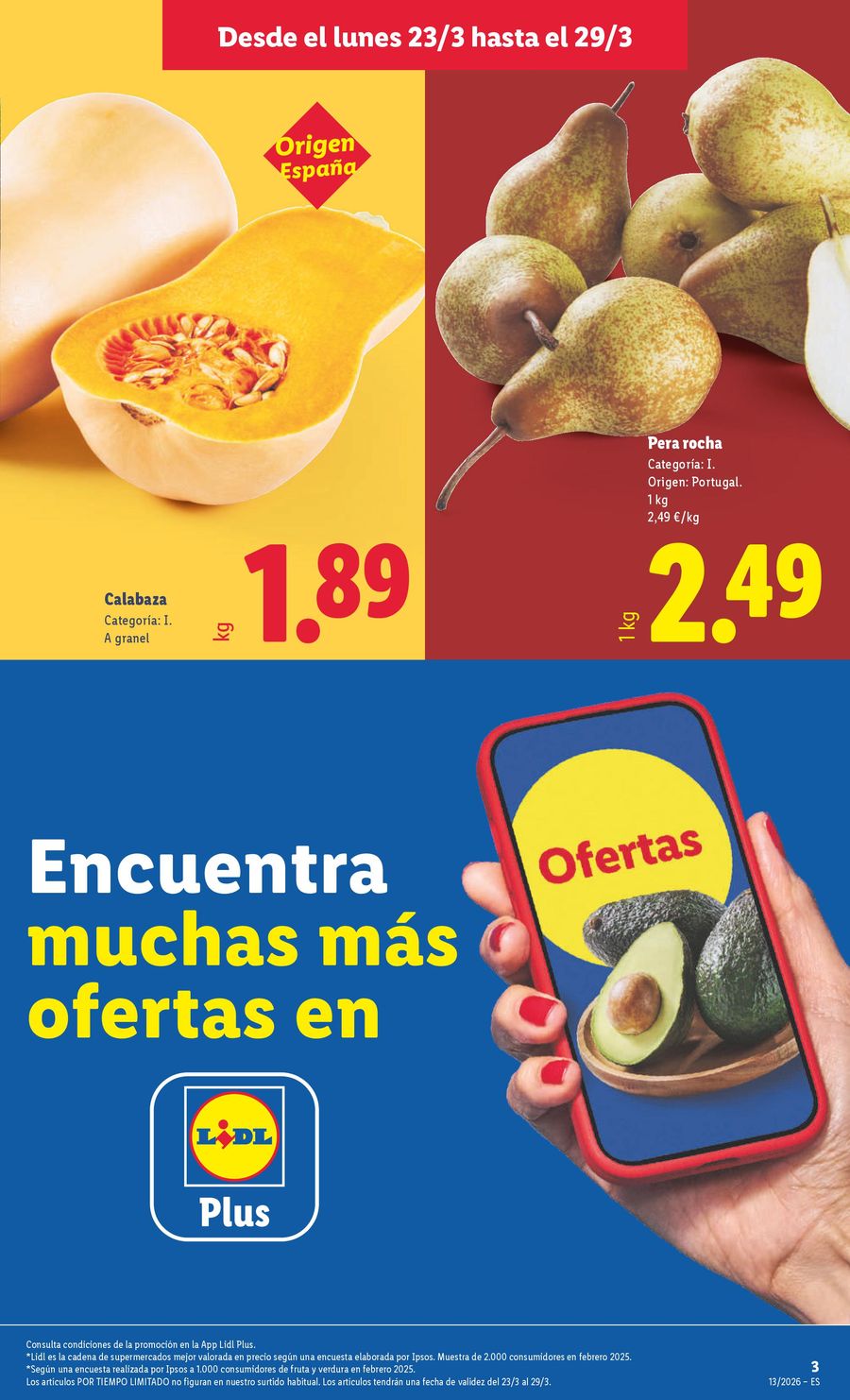 Lidl Spain offers from 23 to 29 March 2026 Weekly offers