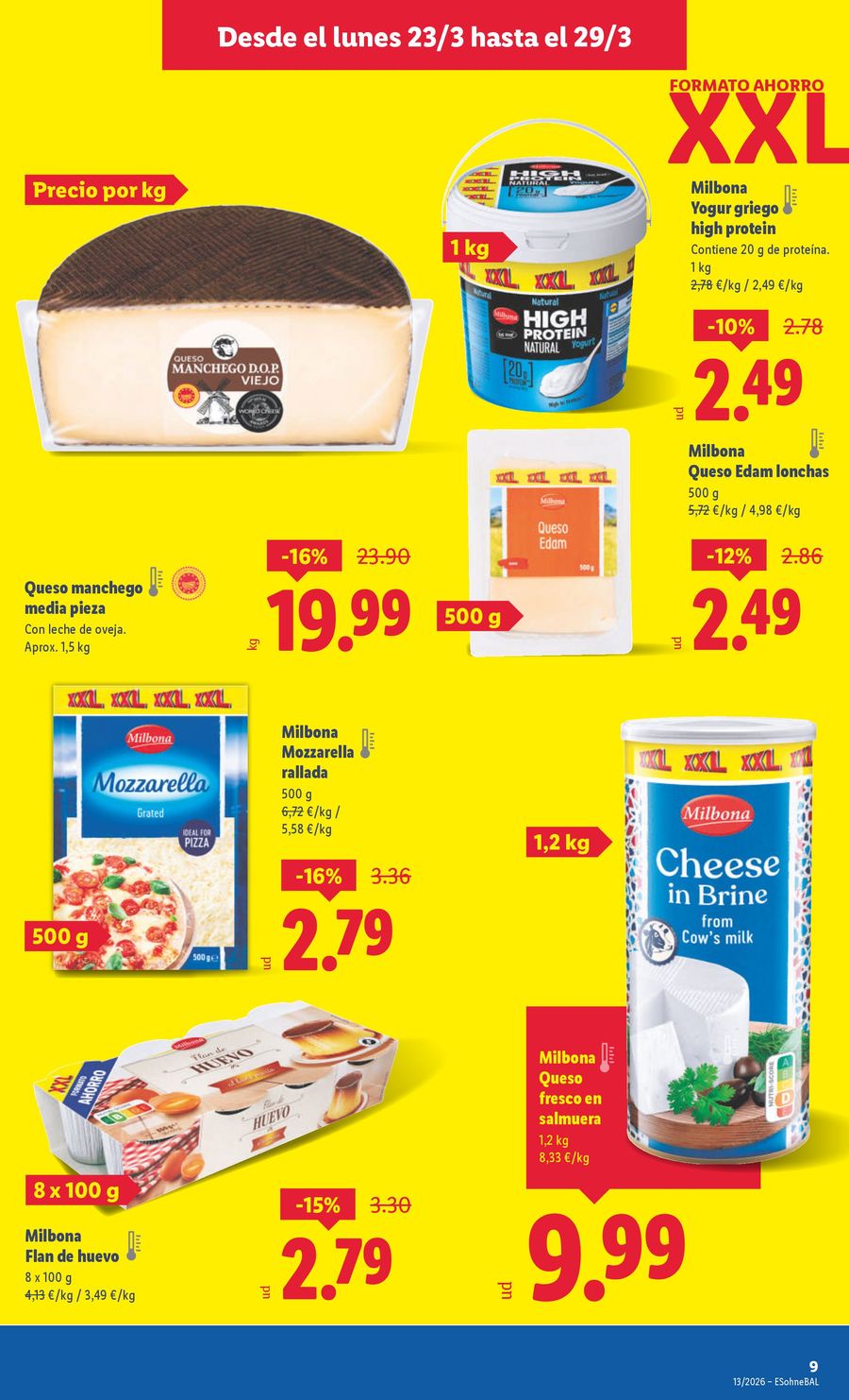 Lidl Spain offers from 23 to 29 March 2026 Weekly offers