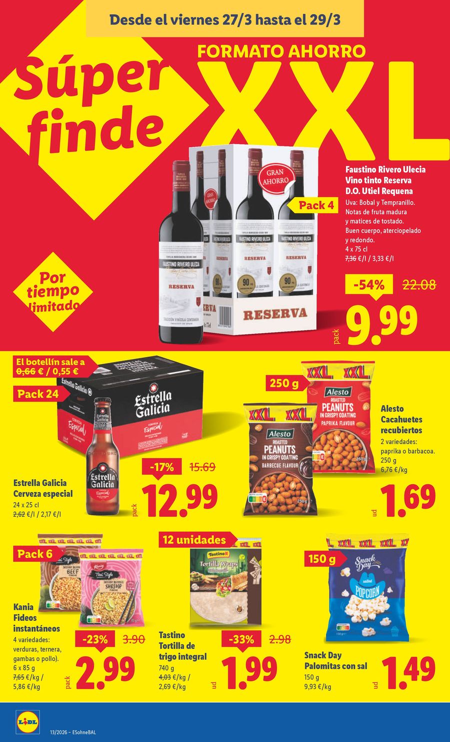 Lidl Spain offers from 23 to 29 March 2026 Weekly offers