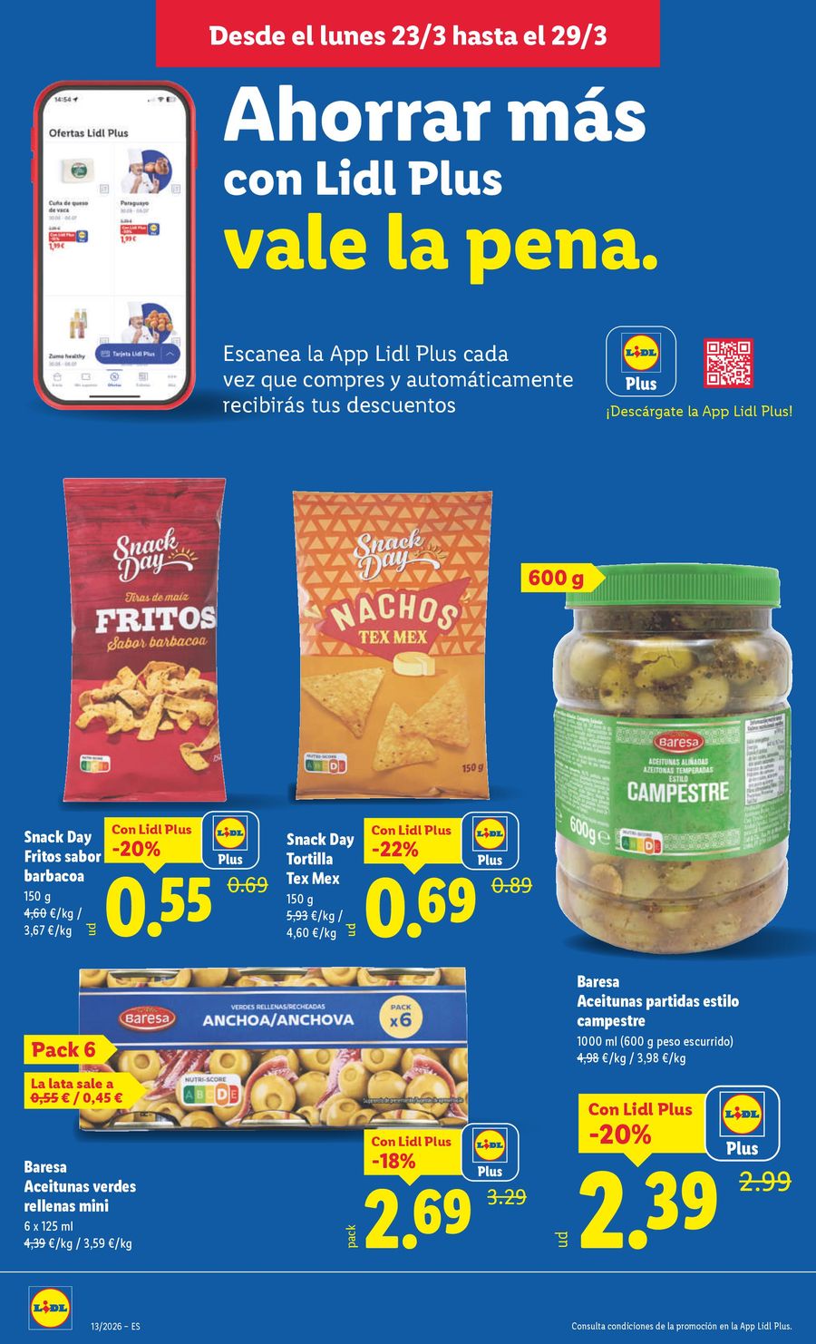 Lidl Spain offers from 23 to 29 March 2026 Weekly offers