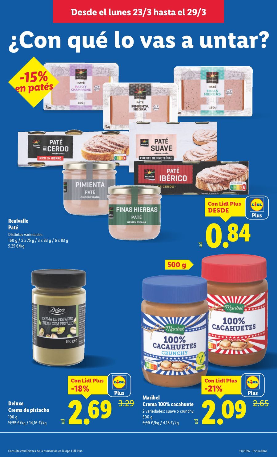 Lidl Spain offers from 23 to 29 March 2026 Weekly offers