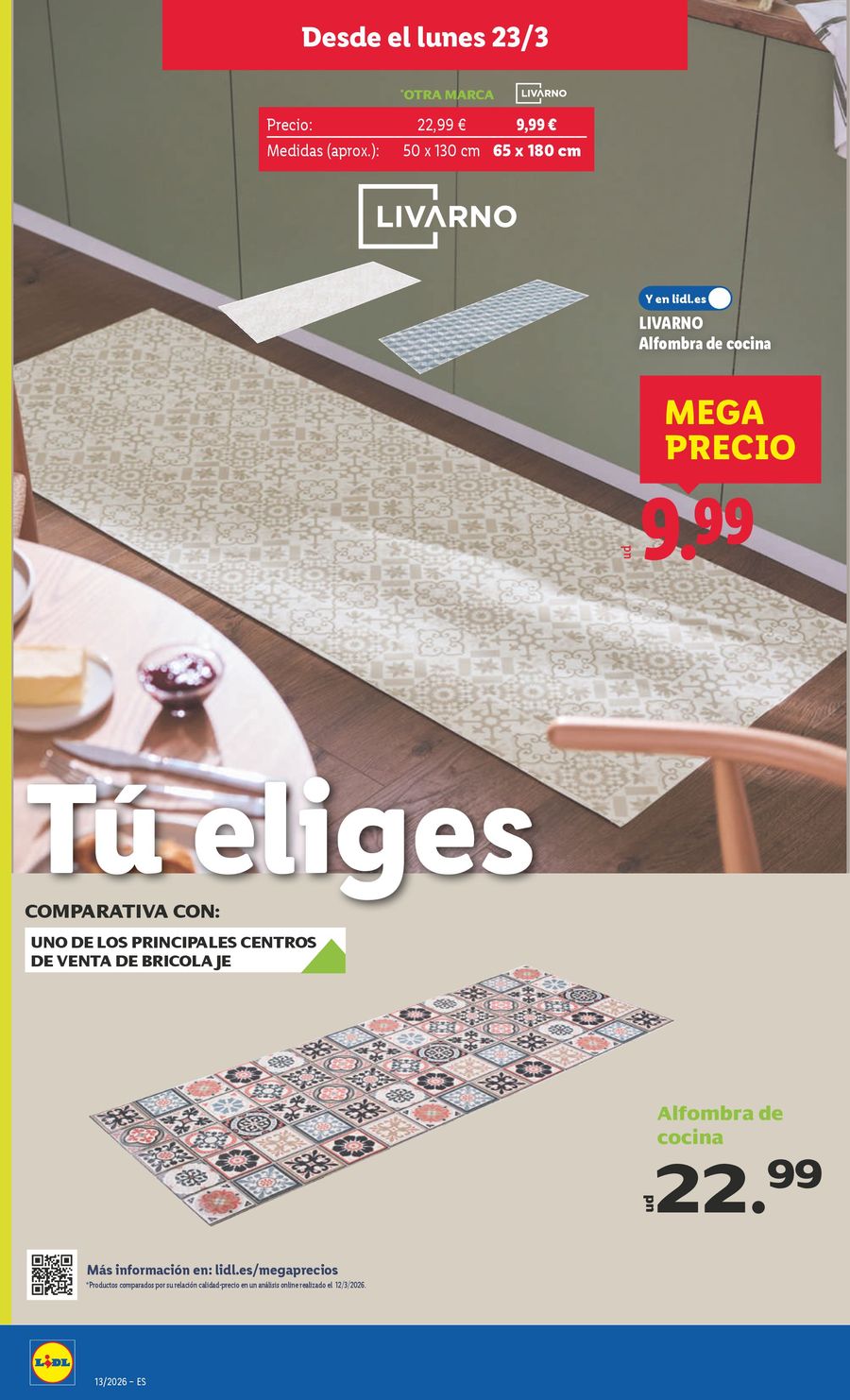 Lidl Spain offers from 23 to 29 March 2026 Bazaar Deals