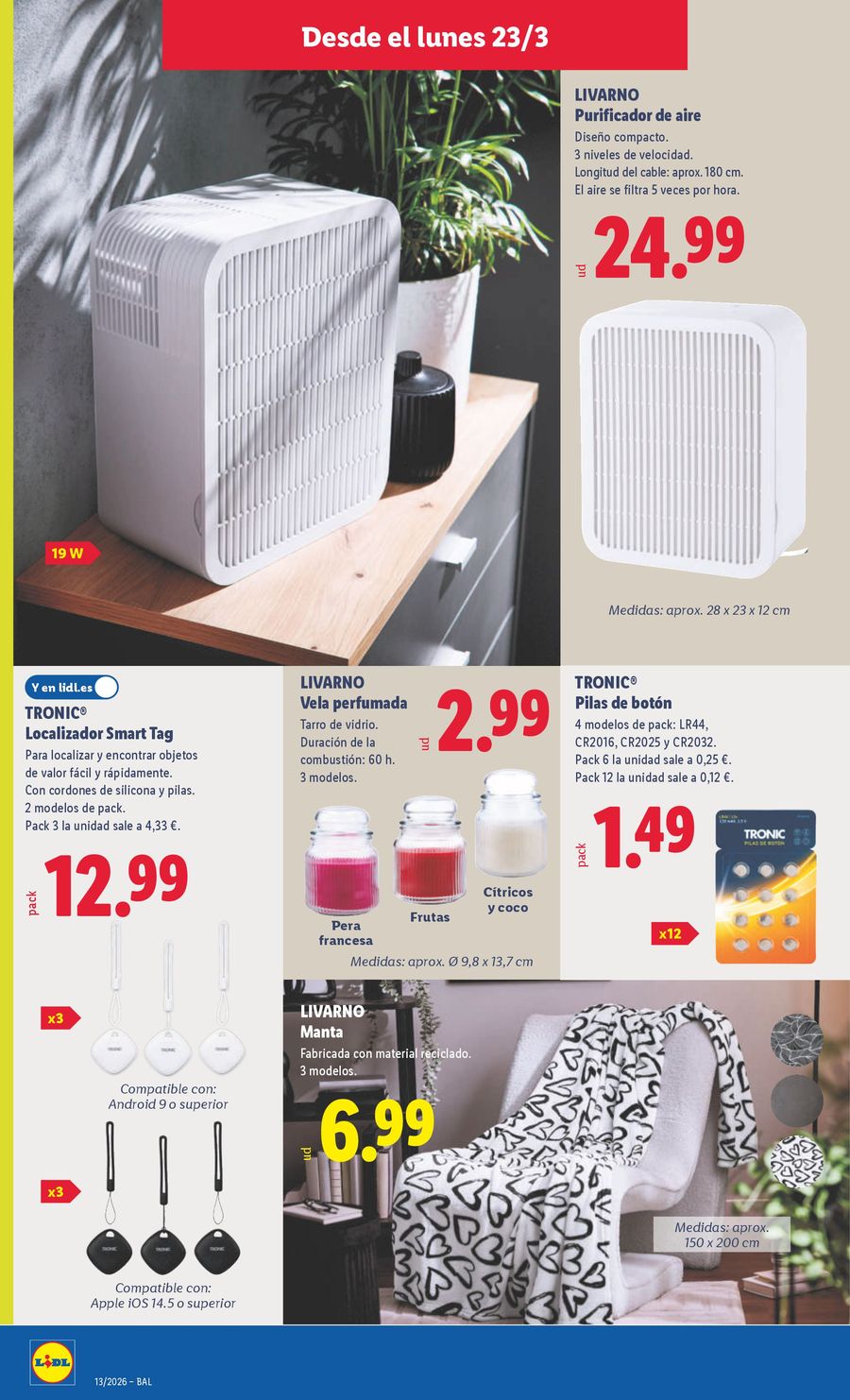 Lidl Spain offers from 23 to 29 March 2026 Bazaar Deals
