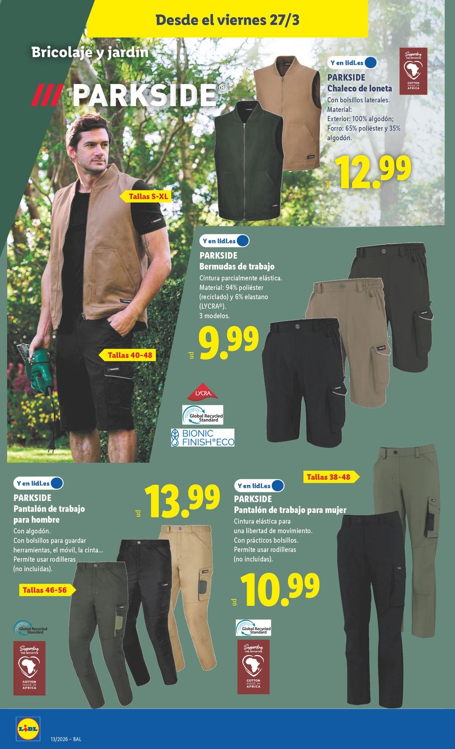 Lidl Spain offers from 23 to 29 March 2026 Bazaar Deals