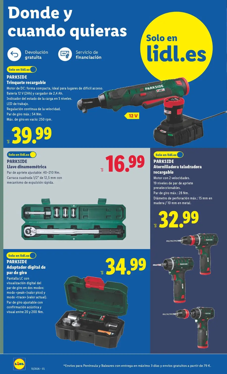 Lidl Spain offers from 23 to 29 March 2026 Bazaar Deals