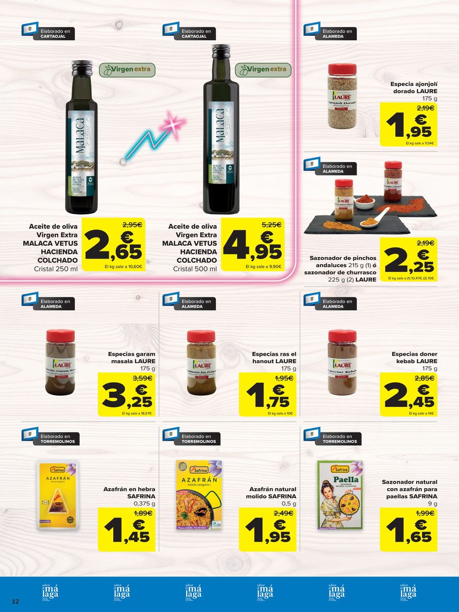 Ofertas de Carrefour España de 12 a 24 marzo 2026 SABOR A MÁLAGA