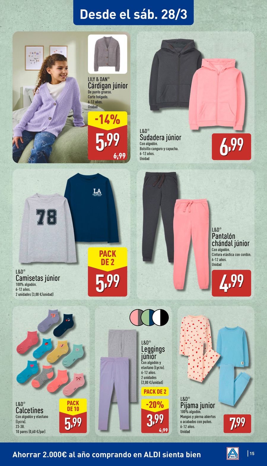 ALDI Spain offers from 23 to 29 March 2026 How little it costs to buy well!