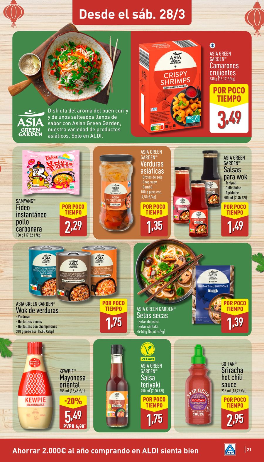 ALDI Spain offers from 23 to 29 March 2026 How little it costs to buy well!