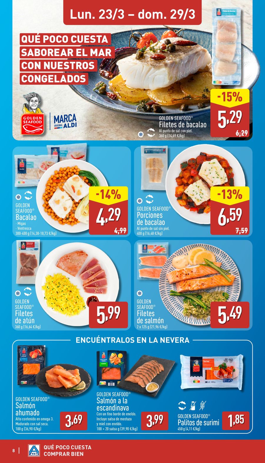 ALDI Spain offers from 23 to 29 March 2026 How little it costs to buy well!