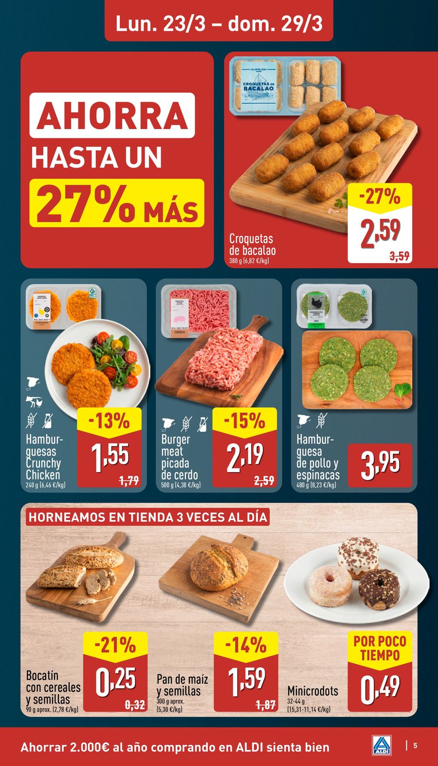ALDI Spain offers from 23 to 29 March 2026 How little it costs to buy well!