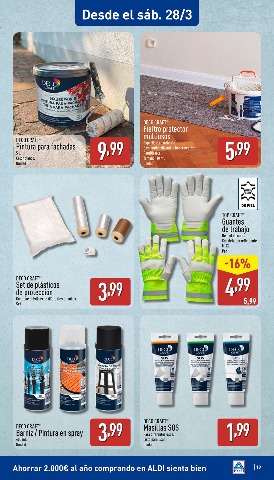ALDI Spain offers from 23 to 29 March 2026 How little it costs to buy well!