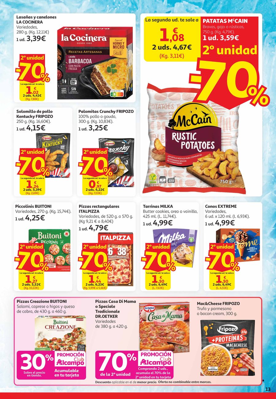 Ofertas de Alcampo España de 25 marzo a 6 abril 2026 2ª unidad -70%
