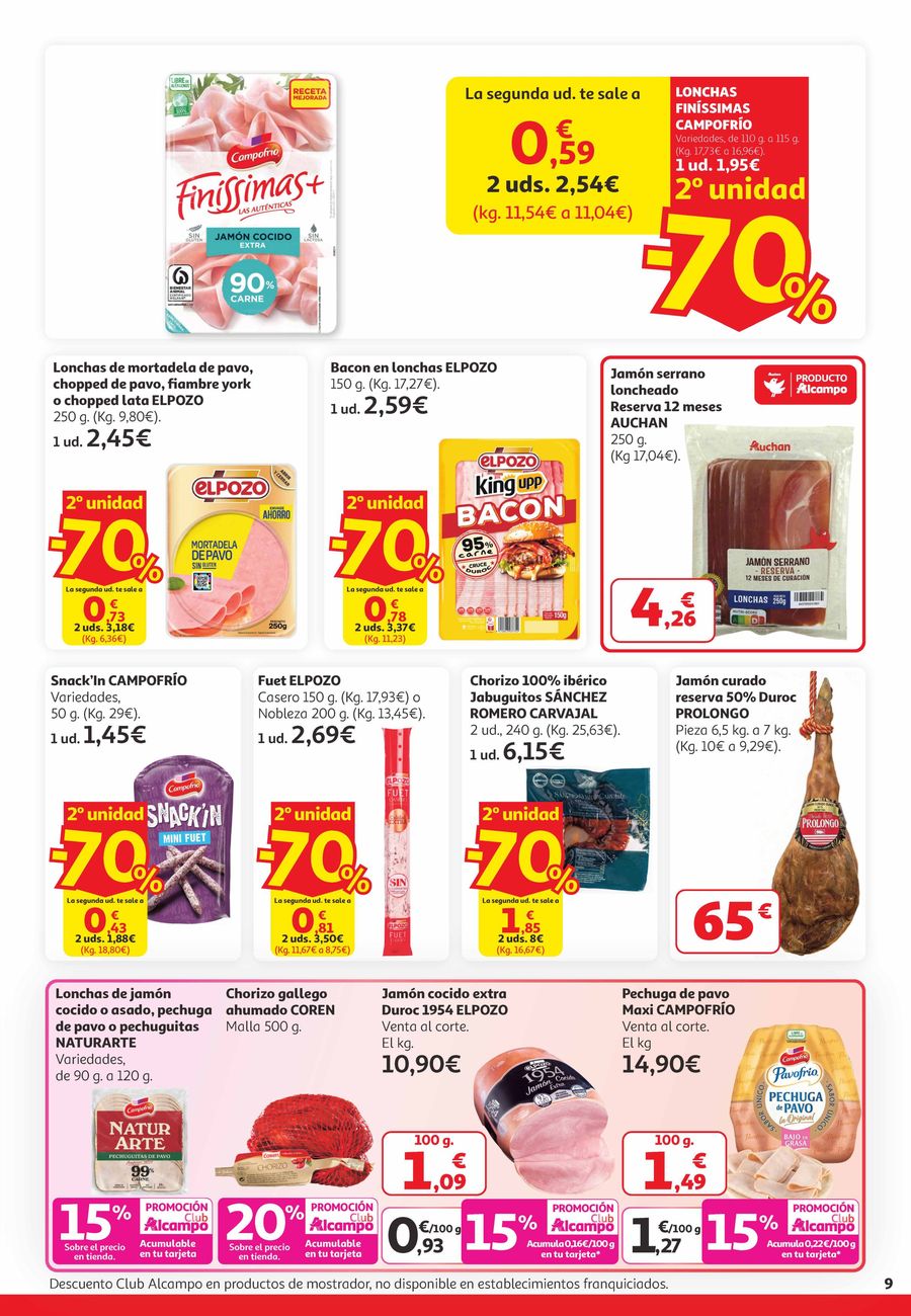 Ofertas de Alcampo España de 25 marzo a 6 abril 2026 2ª unidad -70%