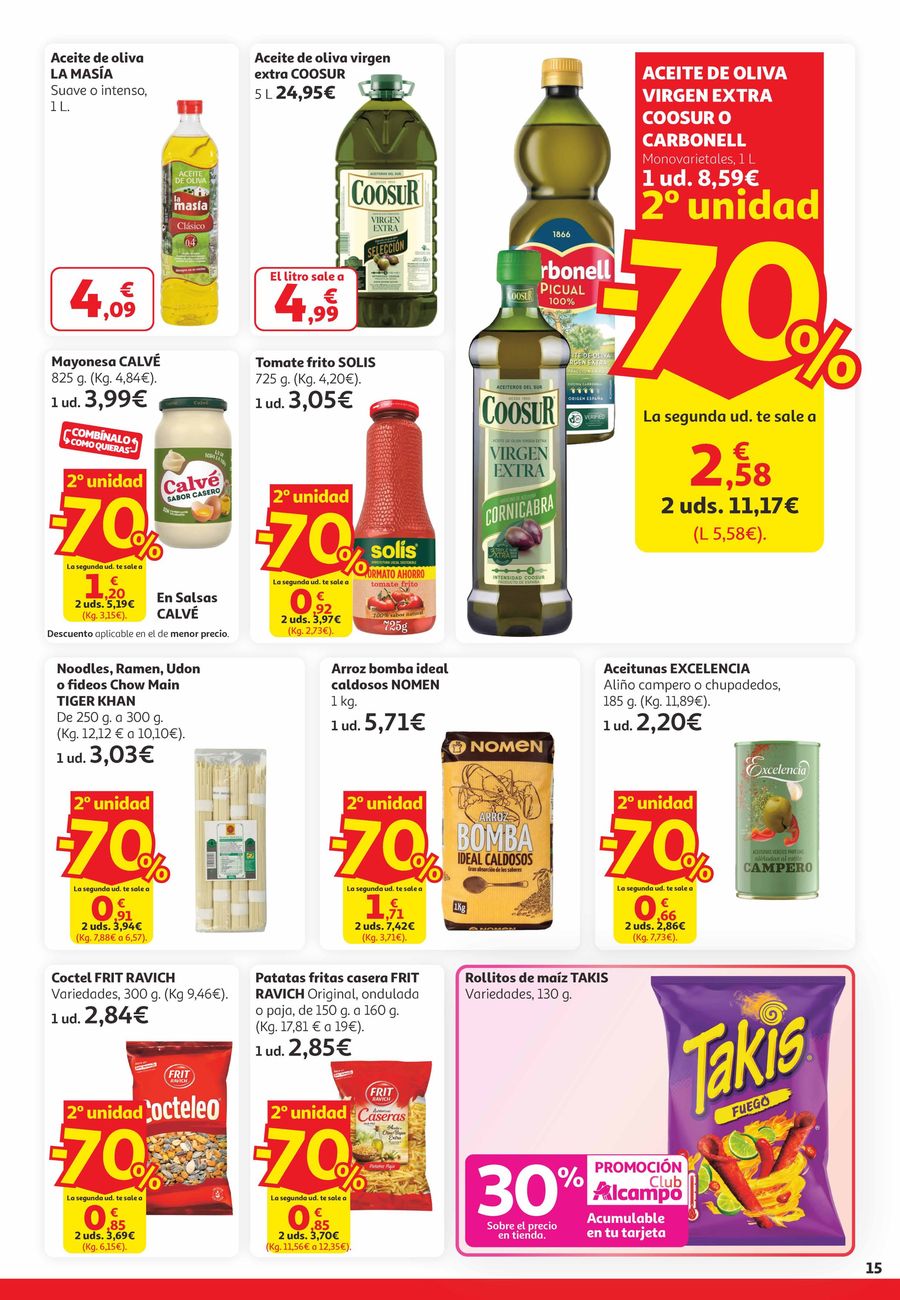 Ofertas de Alcampo España de 25 marzo a 6 abril 2026 2ª unidad -70%