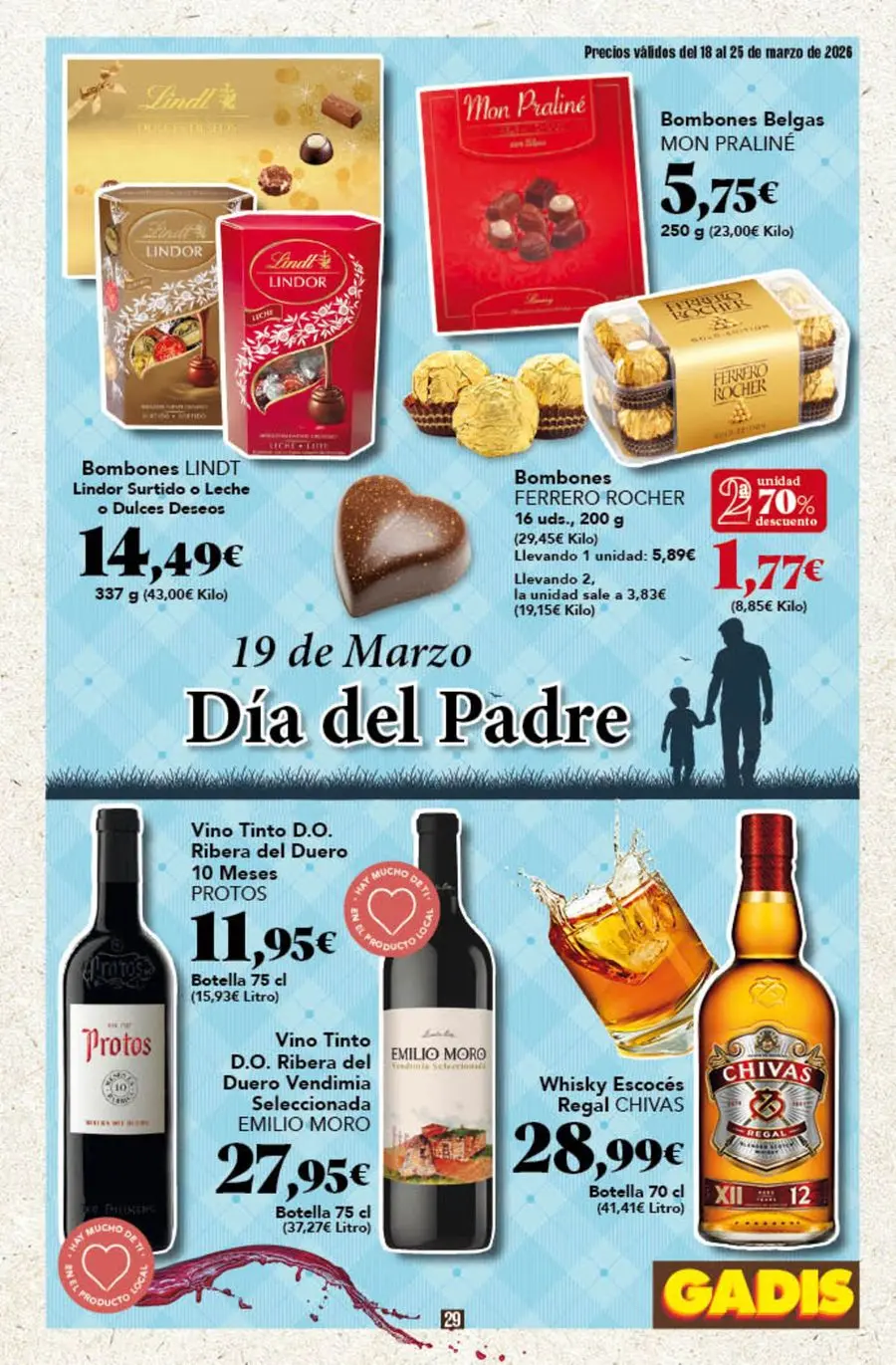 GADIS supermarket Spain offers from 18 to 25 March 2026 New prices