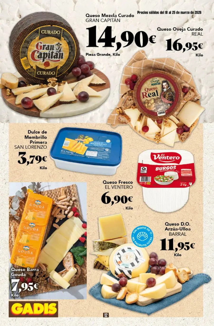 GADIS supermarket Spain offers from 18 to 25 March 2026 New prices
