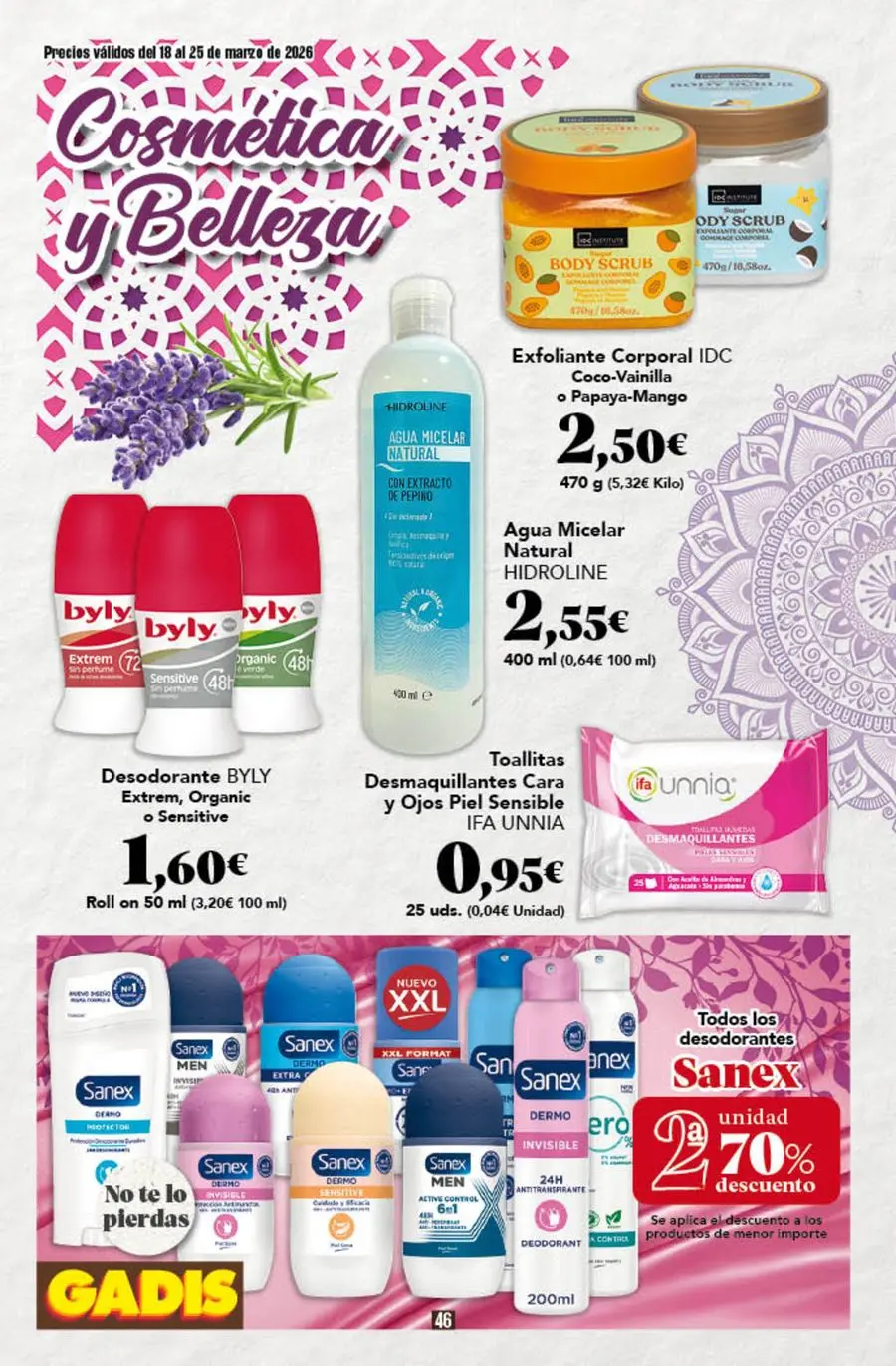 GADIS supermarket Spain offers from 18 to 25 March 2026 New prices