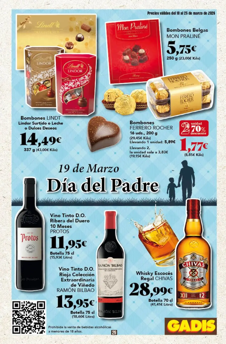 GADIS supermarket Spain offers from 18 to 25 March 2026 New prices