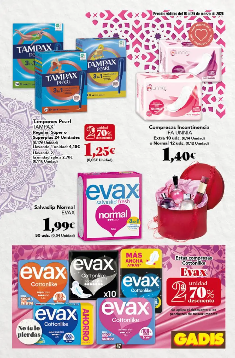 GADIS supermarket Spain offers from 18 to 25 March 2026 New prices
