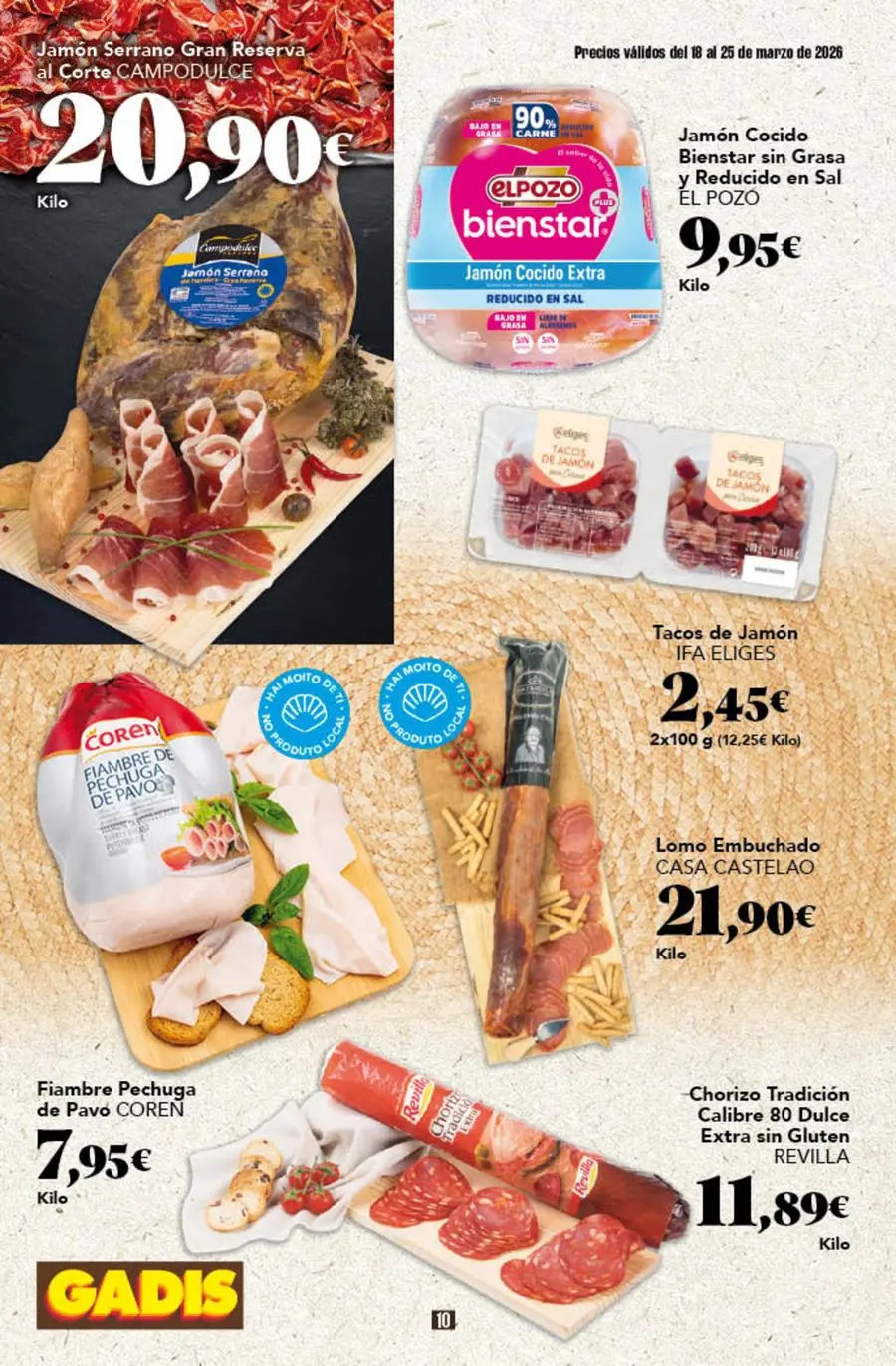 GADIS supermarket Spain offers from 18 to 25 March 2026 New prices