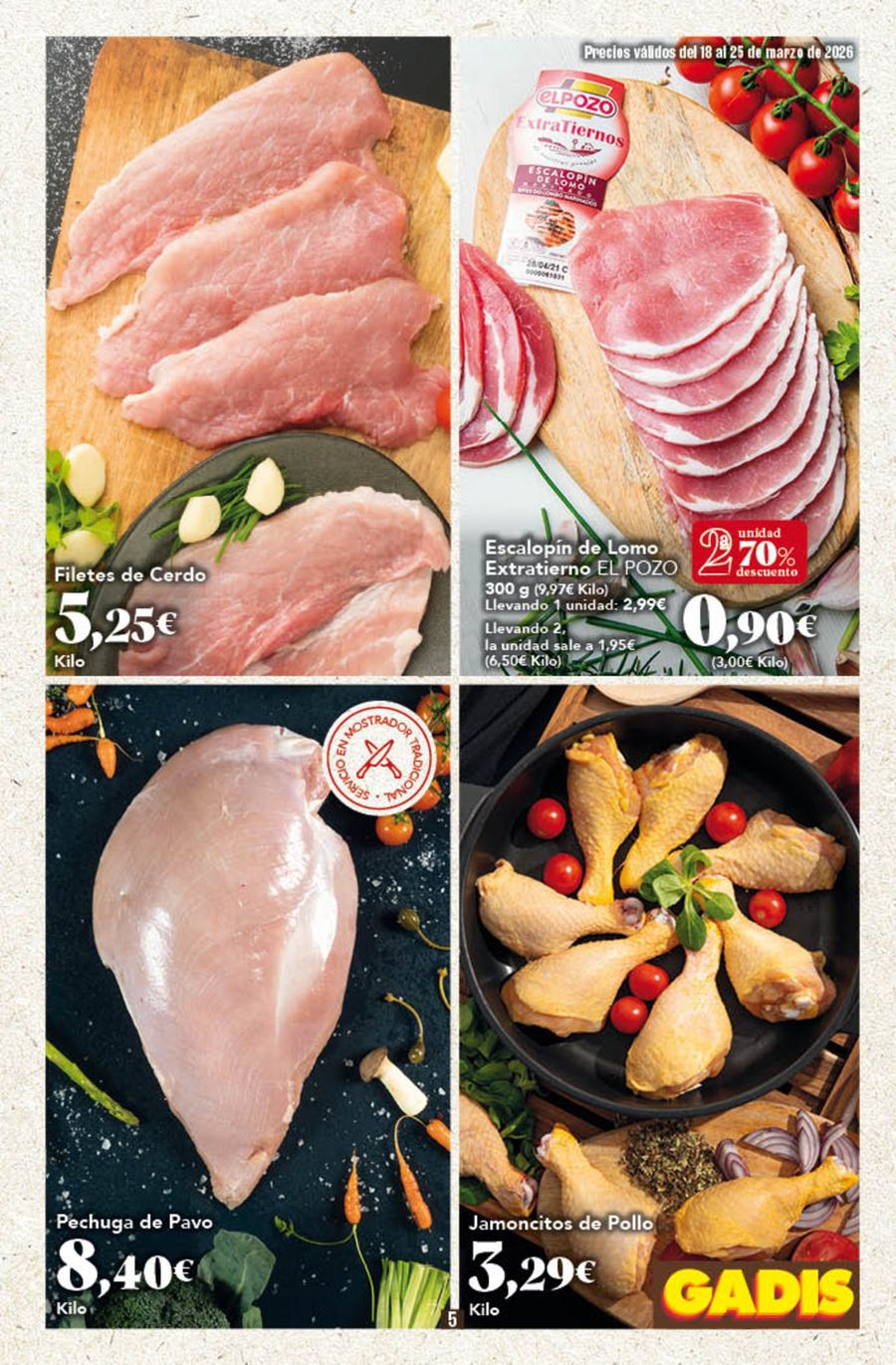 GADIS supermarket Spain offers from 18 to 25 March 2026 New prices
