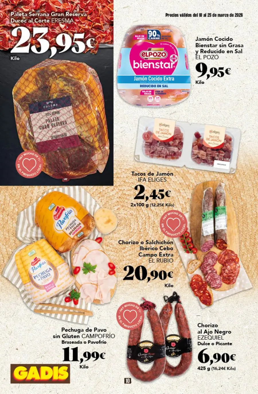 GADIS supermarket Spain offers from 18 to 25 March 2026 New prices