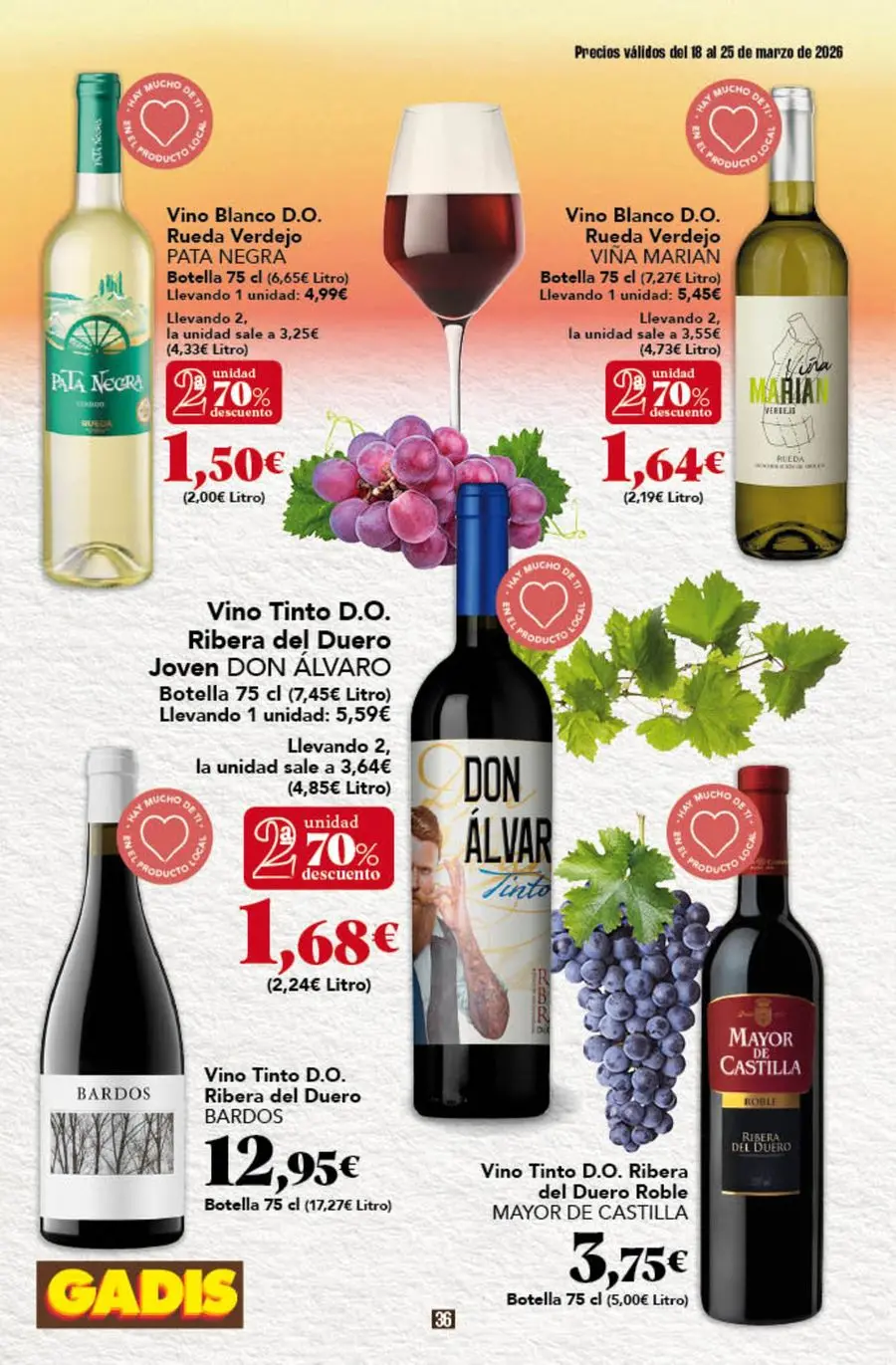 GADIS supermarket Spain offers from 18 to 25 March 2026 New prices