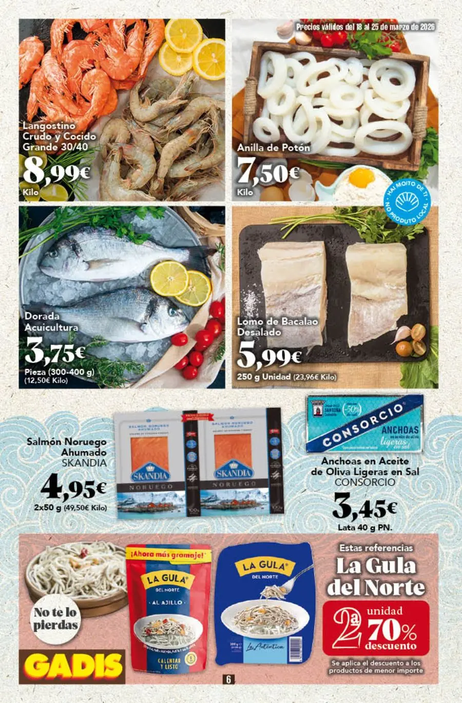 GADIS supermarket Spain offers from 18 to 25 March 2026 New prices