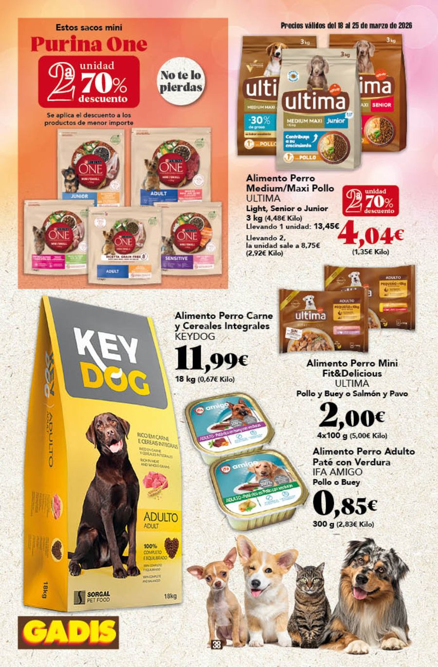 GADIS supermarket Spain offers from 18 to 25 March 2026 New prices