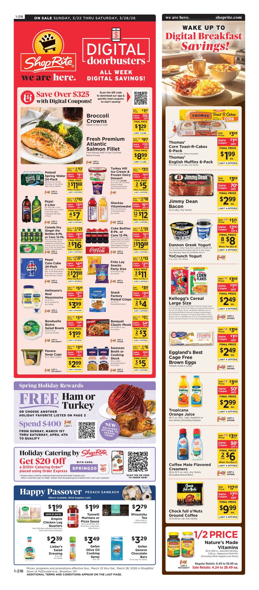 Offres ShopRite États-Unis de 19 à 28 mars 2026 Offres exclusives - ShopRite - États-Unis - 19 mars 2026 – 28 mars 2026 - Page 1
