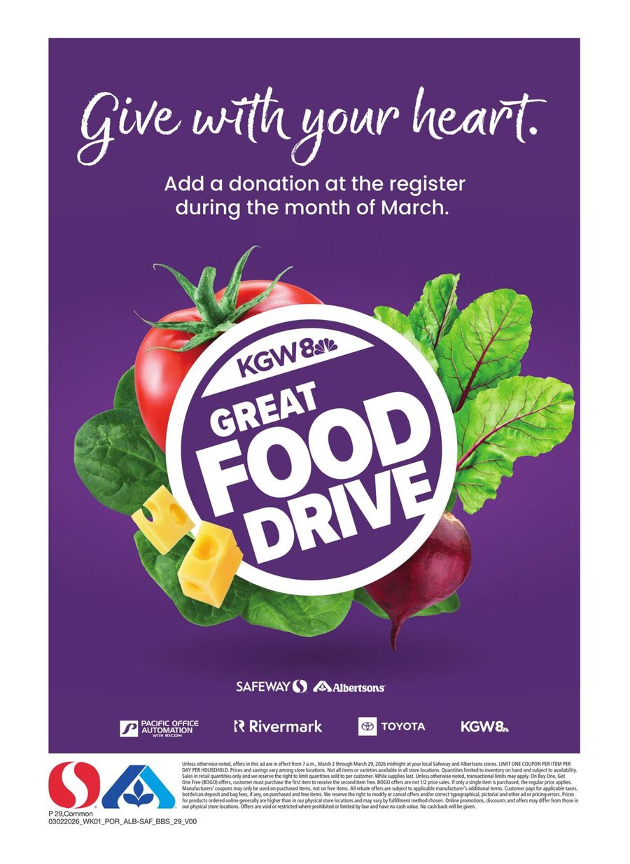 Albertsons USA offers from 2 to 29 March 2026 Exclusive bargains