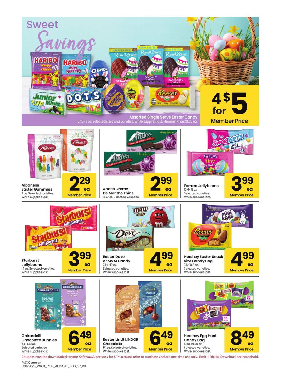 Albertsons USA offers from 2 to 29 March 2026 Exclusive bargains