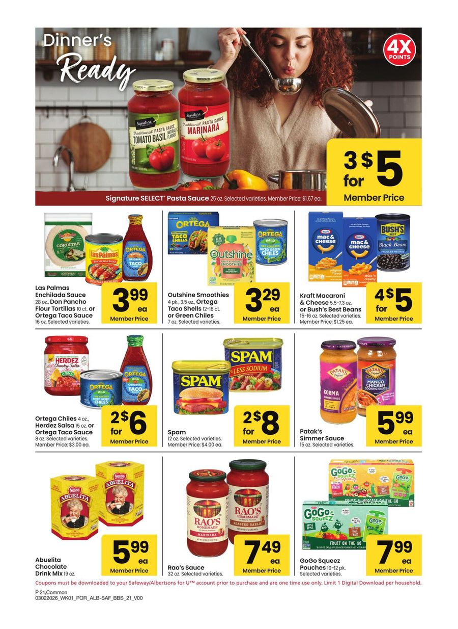 Albertsons USA offers from 2 to 29 March 2026 Exclusive bargains