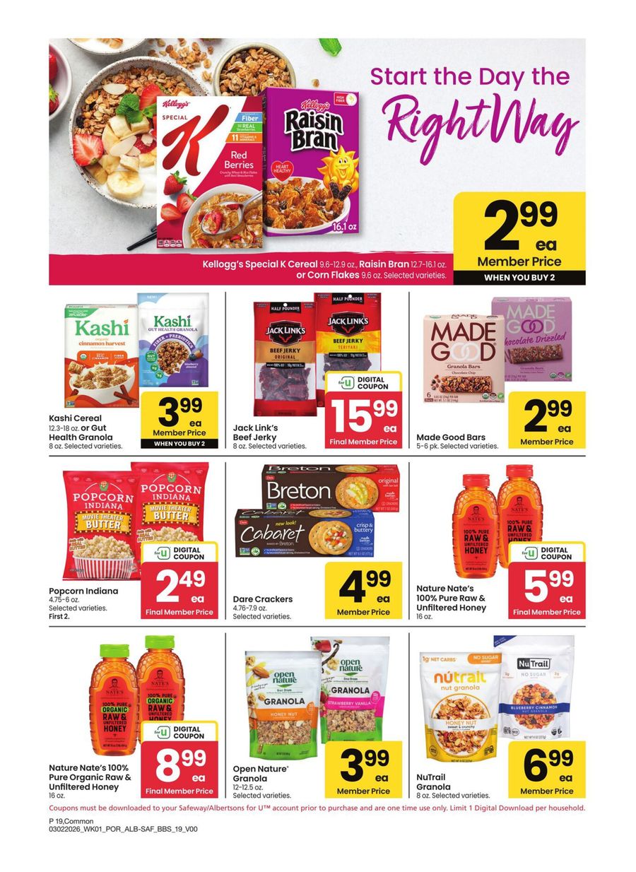 Albertsons USA offers from 2 to 29 March 2026 Exclusive bargains