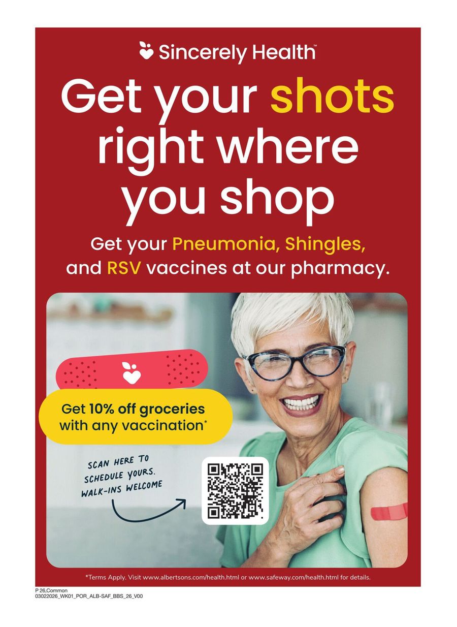 Albertsons USA offers from 2 to 29 March 2026 Exclusive bargains