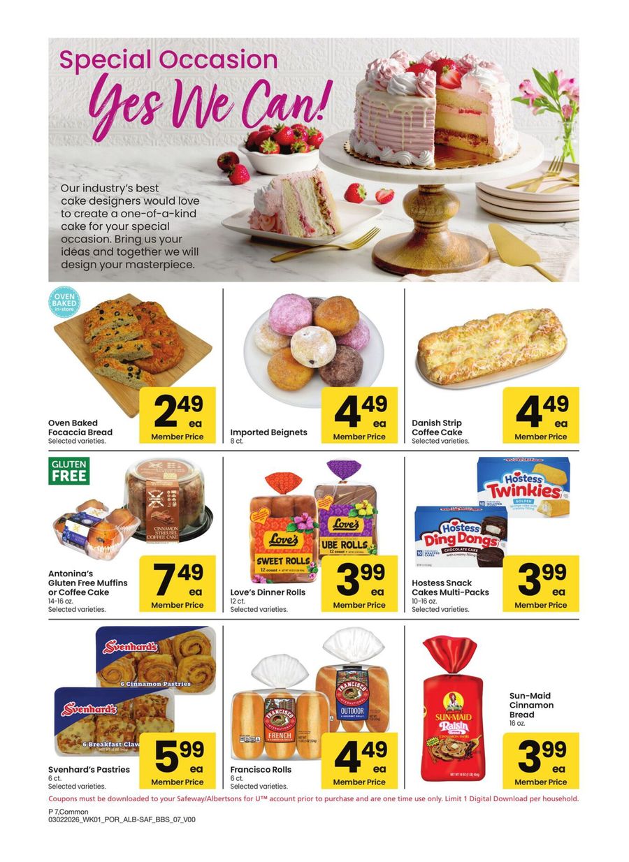 Albertsons USA offers from 2 to 29 March 2026 Exclusive bargains