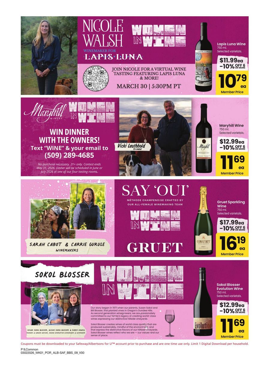 Albertsons USA offers from 2 to 29 March 2026 Exclusive bargains