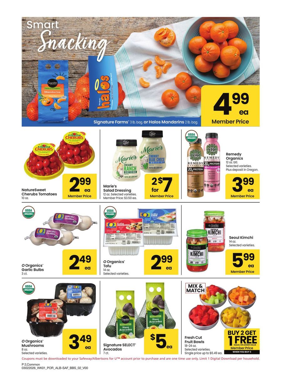 Albertsons USA offers from 2 to 29 March 2026 Exclusive bargains