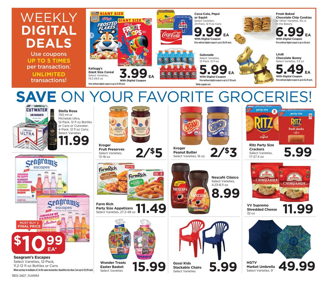 Offres Food 4 Less États-Unis de 18 à 24 mars 2026 Nouvelles offres à découvrir