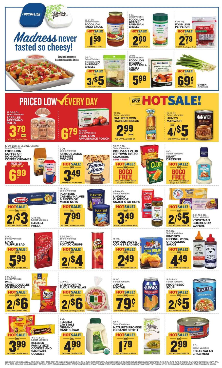 Offres Food Lion États-Unis de 18 à 24 mars 2026 Offre hebdomadaire