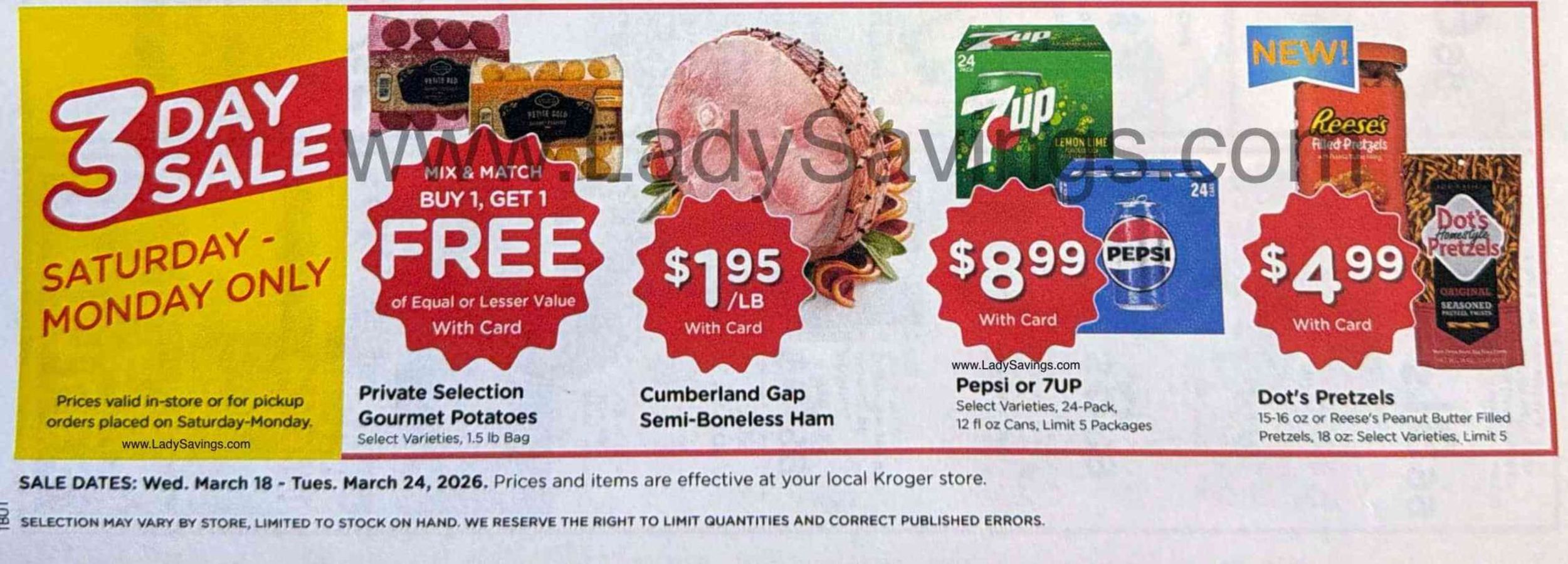 Offres Kroger États-Unis de 18 à 24 mars 2026 Offres hebdomadaires