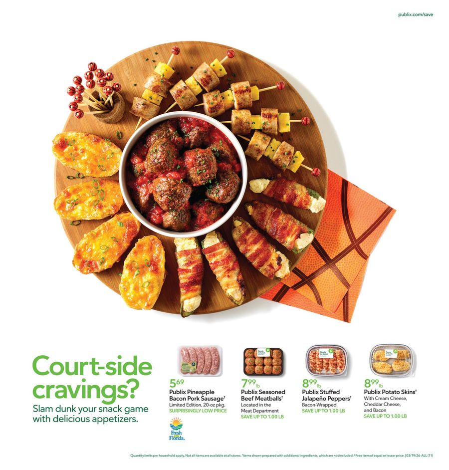 Offres Publix États-Unis de 19 à 25 mars 2026 Offres et bonnes affaires exclusives