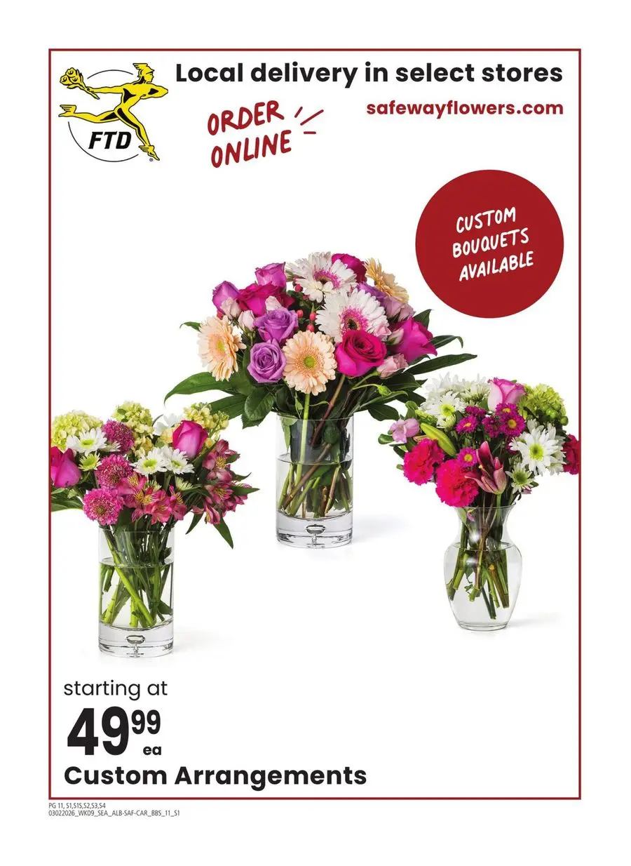 Offres Supermarché Safeway États-Unis de 2 à 22 mars 2026 Grand livre d'économies