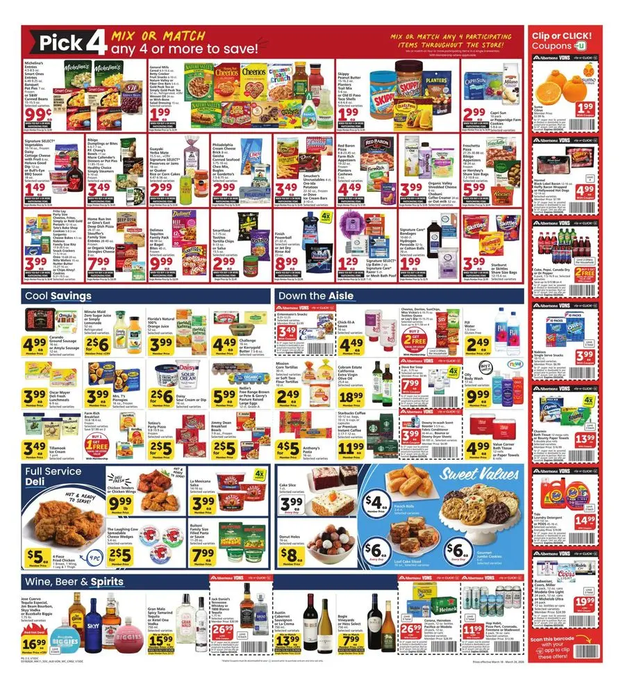 Vons Supermarket offers in SoCal from 18 to 24 March 2026 Weekly offers