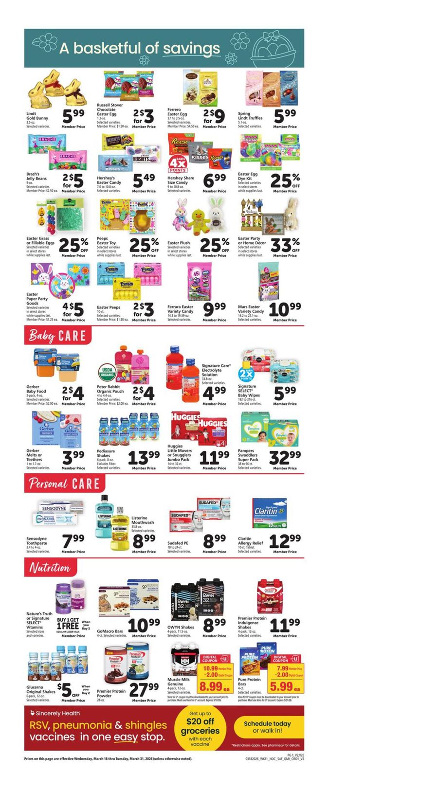 Vons Supermarket offers in NorCal from 18 to 24 March 2026 Weekly offers