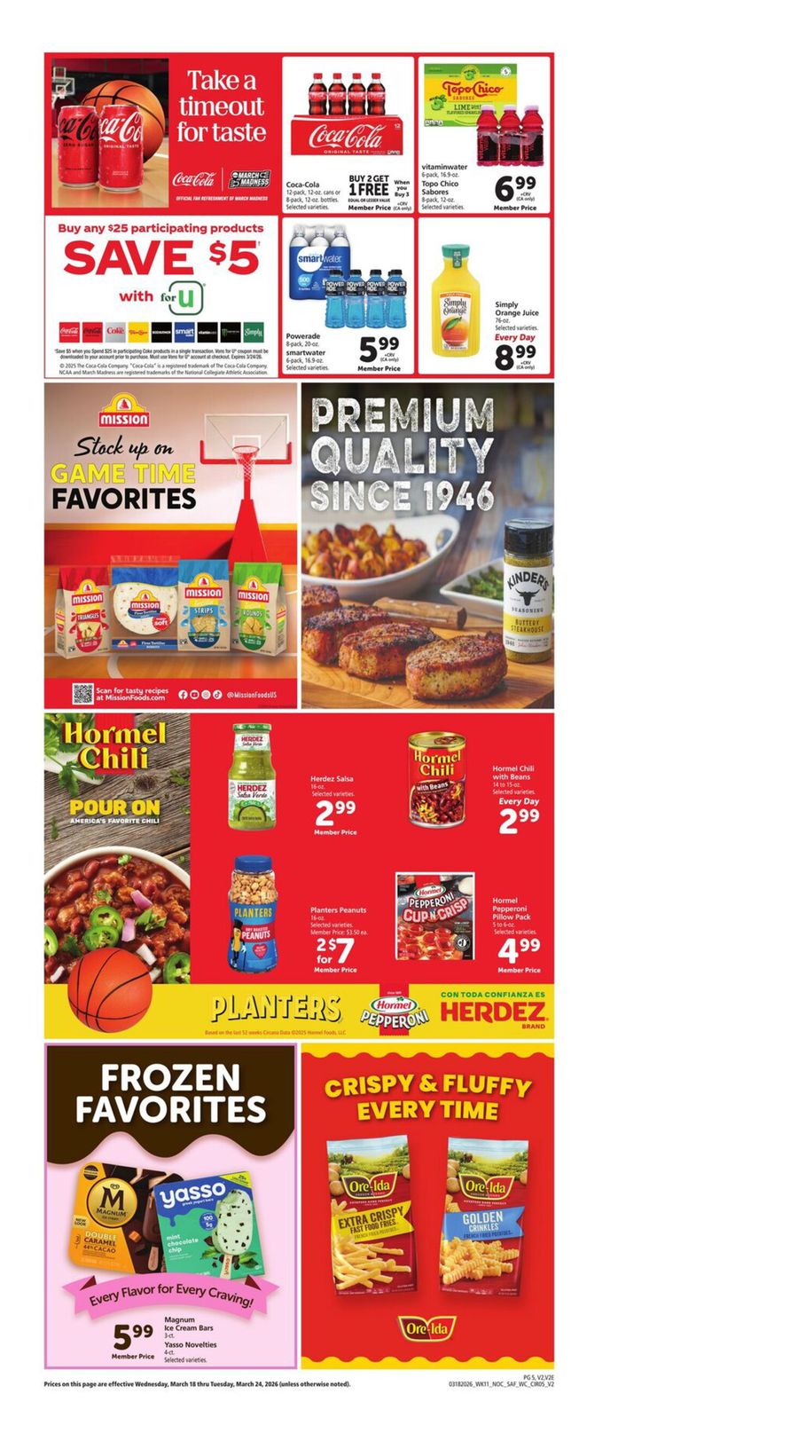 Vons Supermarket offers in NorCal from 18 to 24 March 2026 Weekly offers